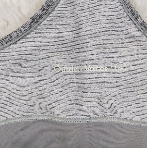 Outdoor Voices Steeplechase Bra Heathered Gray XS - Picture 3 of 8